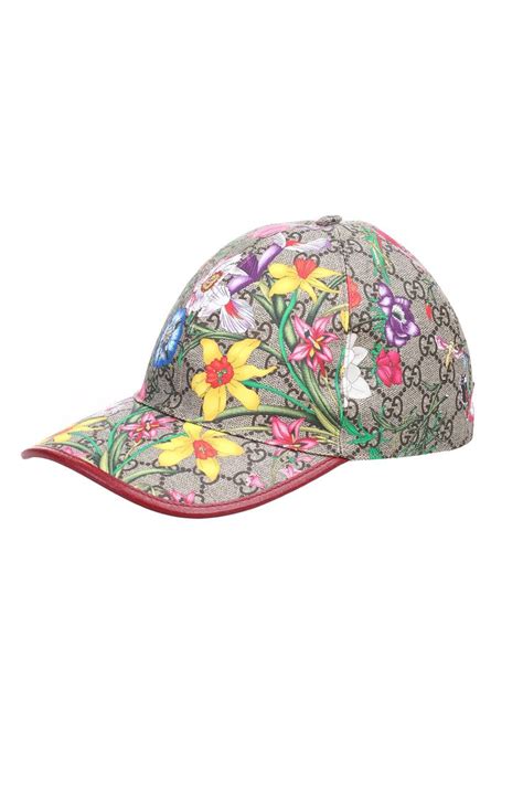 gucci floral cap blue|Gucci Online Exclusive GG Supreme Flora baseball hat.